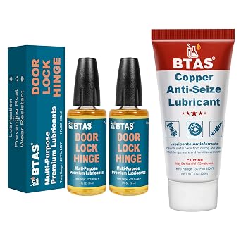BTAS Door Lubricant Hinge 1 oz 2 Pcs & Anti Seize Lubricant 1 oz