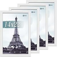 Vista 58 de VCK Paquete de 4 marcos para póster de 16 x 20 pulgadas, de madera maciza negra con veta de madera exclusiva, marco de galería de pared