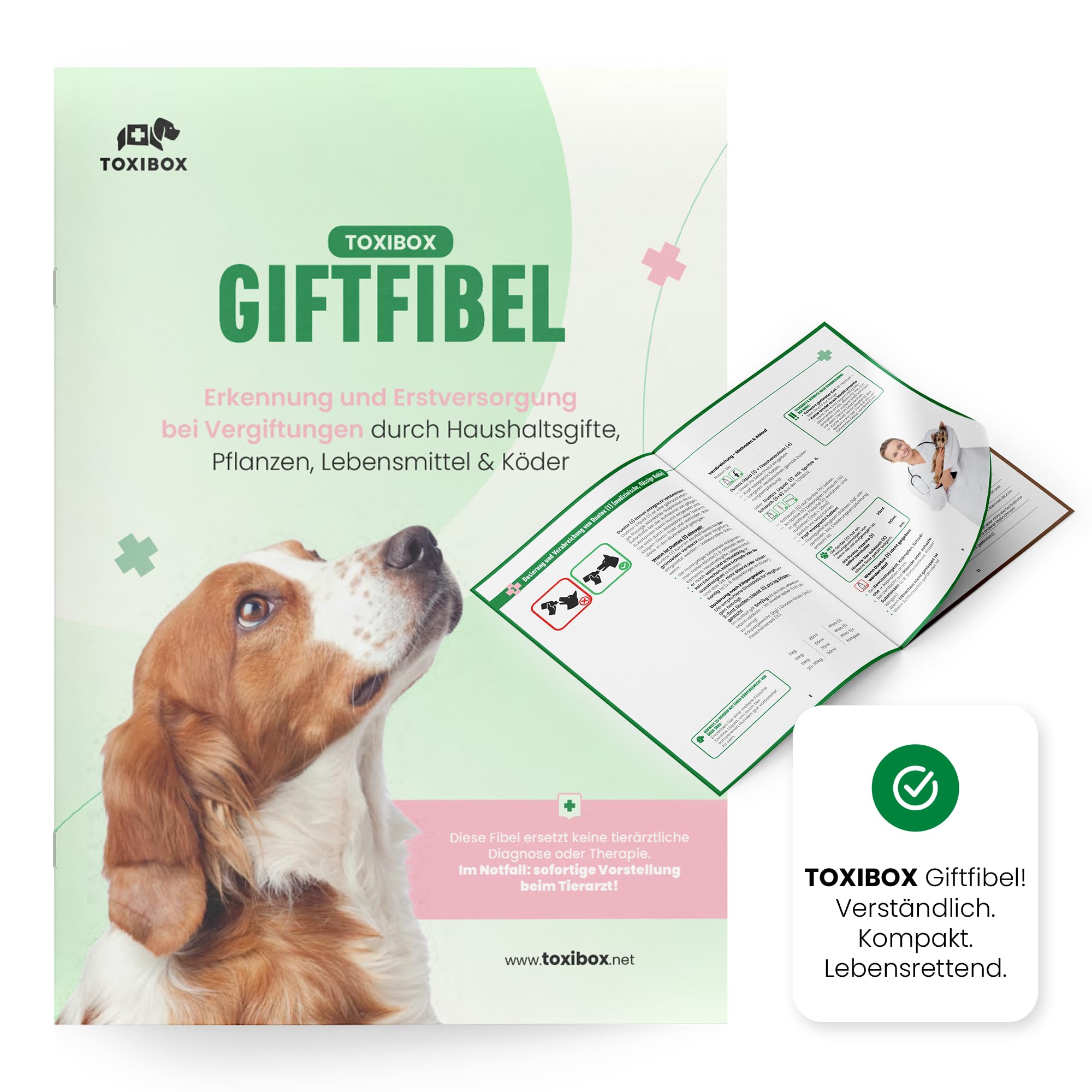 Erste Hilfe für Hunde bei Vergiftung durch Giftköder, Pflanzen & Haushaltsgifte | Mit flüssiger Aktivkohle, Giftfibel, Notrufnummern, Schutz für Halter & mehr – MHD 31.08.2027