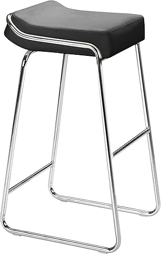 Zuo cuña silla de bar 2unidades color negro