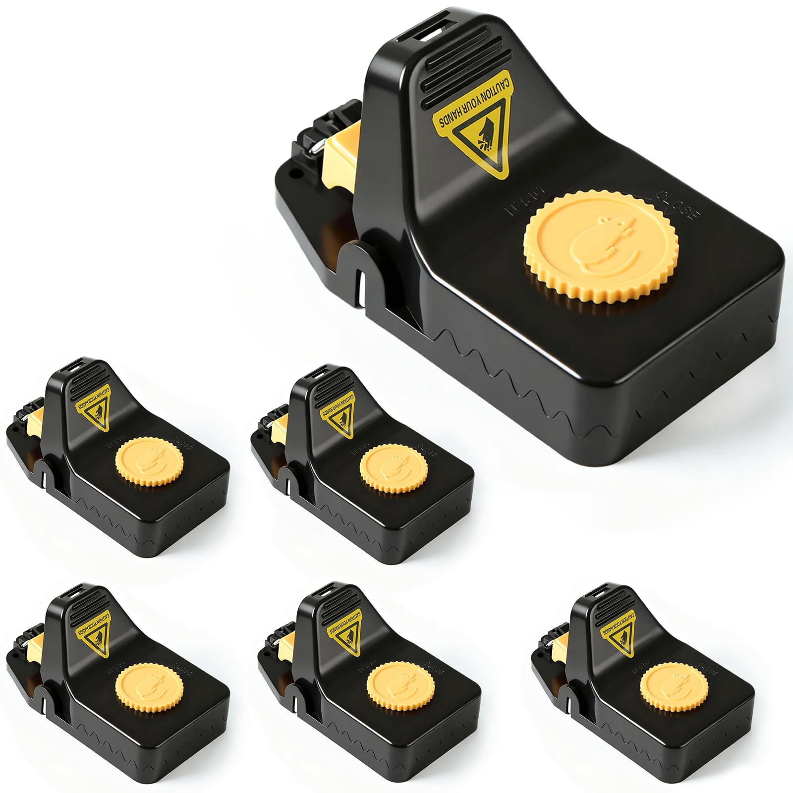 Mouse Trap 6 Pack Large Mouse Trap Indoor High Sensitivity Mouse Trap Easy & Quick Set Rat Trap Reusable Rat Trap for Outdoor Garage Kitchen Garden-image-26