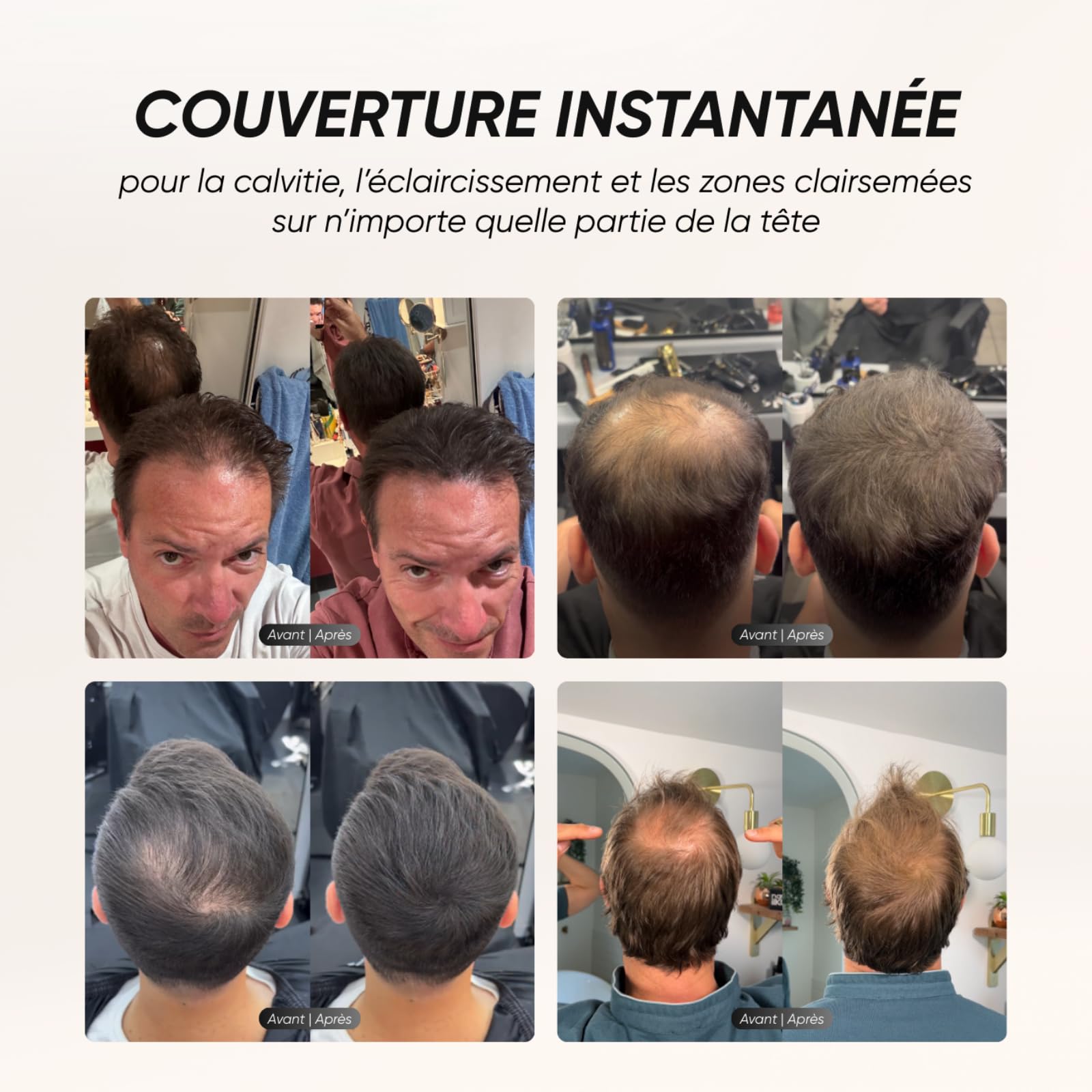 Namilka Poudre Cheveux Waterproof,Poudre pour Racines de Cheveux,de Retouche Instantanée,Camouflage des Cheveux Gris,Résultat Naturel