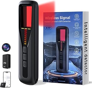 Camera Detector, Bug Detector RF Wireless GPS Tracker Finder Detector Bug Tracking Hidden Camera 5 Levels Sensitivity for …