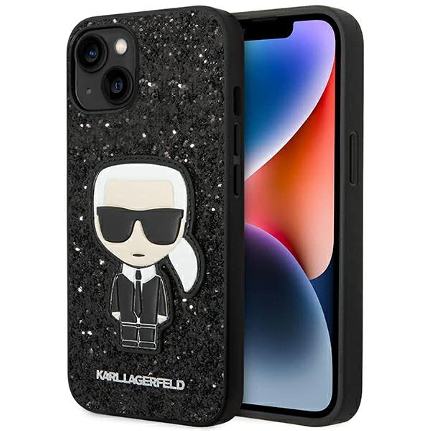 KARL LAGERFELDKarl Lagerfeld KLHCP14MPGKLSKG Hard Case for iPhone 14 Plus 6.7 Inch Grey/Grey Monogram Stripe