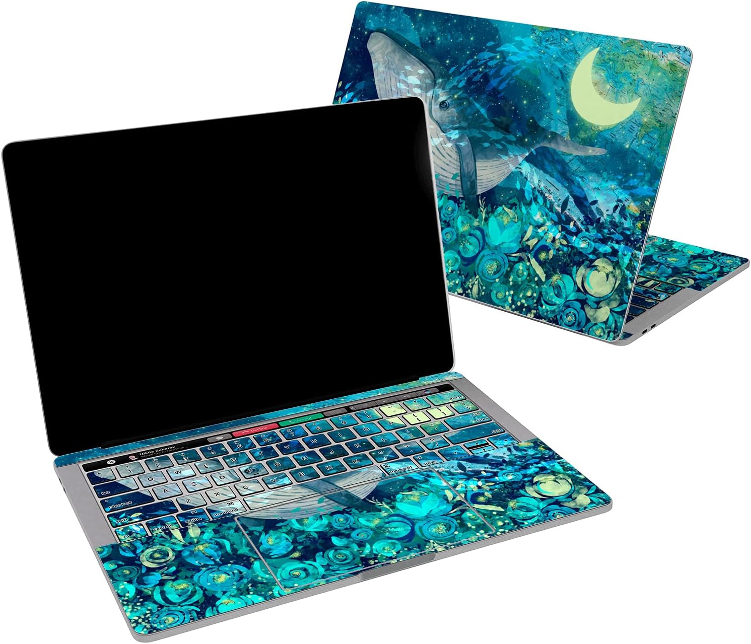 Skin Vinyle Itsaskin Pour MacBook Air 13 Pouces Retina - Motifs Mandalas Célestes