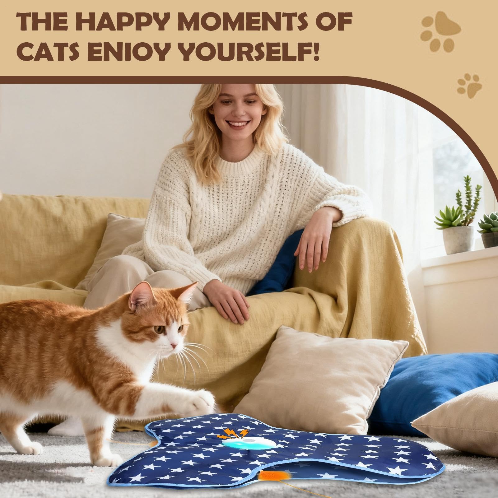 Interactifs Pour Chats à Leurres Cachés en Mouvement