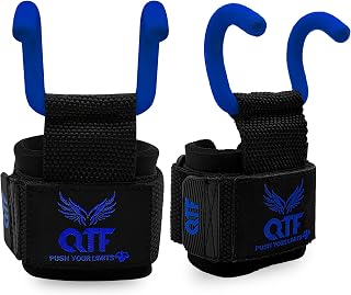 Weight Lifting Hooks Lifting Heavy Duty Deadlift Wrist Straps Men and Women Pull Ups Powerlifting and Gym Workouts grips
