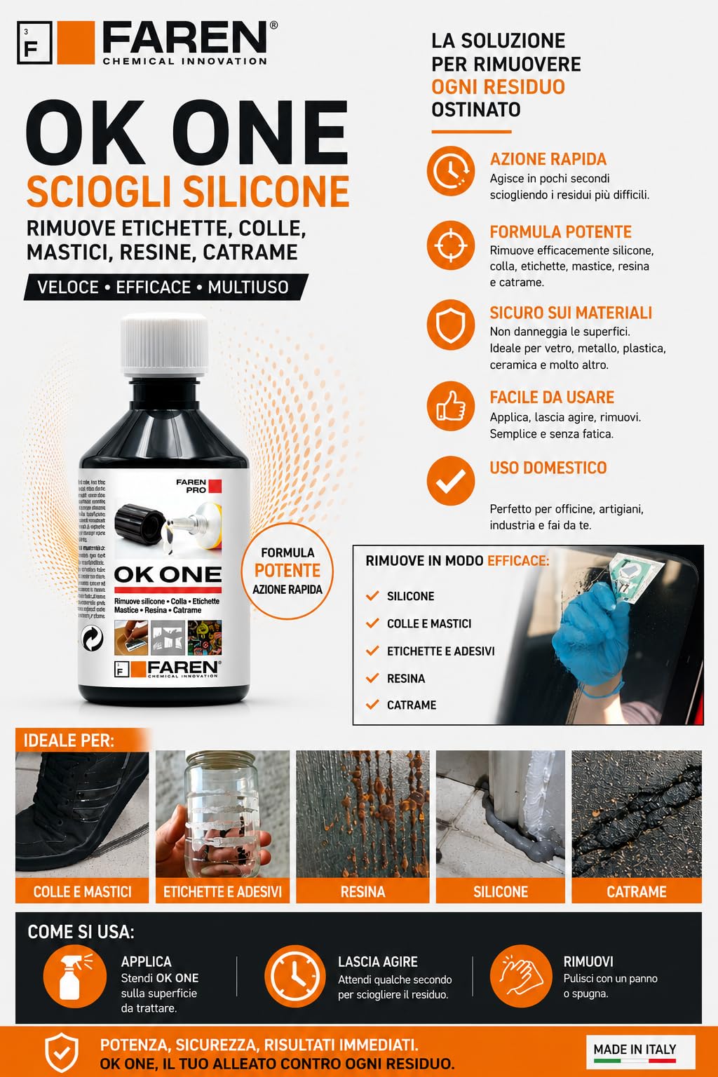 OK One Limpiador adhesivos siliconas 250 ml