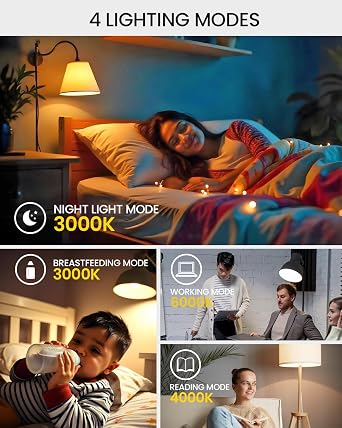 A19 LED Light Bulbs with Remote Control, 9W LED Bulbs 60W Equivalent, 3000K-6000K Stepless Dimmable, E27 Base, Remote Control Light Bulbs with Timing, Memory Function, for Home Decor, 1Bulb & 1Remote [Energy Class A]