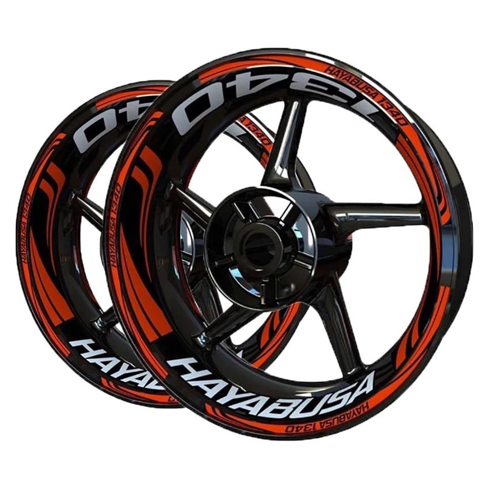 Motorcycle Wheel Stickers Reflective Decals Rims for Suzuki for Hayabusa 1340 Wheel Rim Sticker(Color8)