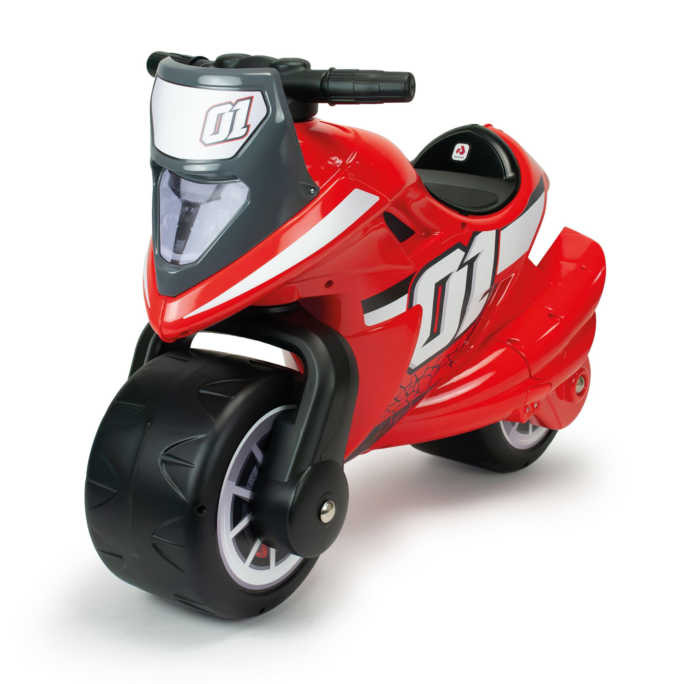 Moto Correpasillos para Niños de 2 a 4 Años Spline Roja - Diseño Ergonómico y Estable - Ruedas Anchas - Tamaño Grande - INJUSA