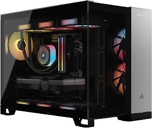 Corsair Vengeance i5200 Gaming PC – Liquid Cooled Intel® Core™ Ultra 9 285K CPU, NVIDIA® GeForce RTX™ 5090 GPU, 64GB Dominator Titanium RGB DDR5 Memory, 2+2TB M.2 SSD – Black/Silver