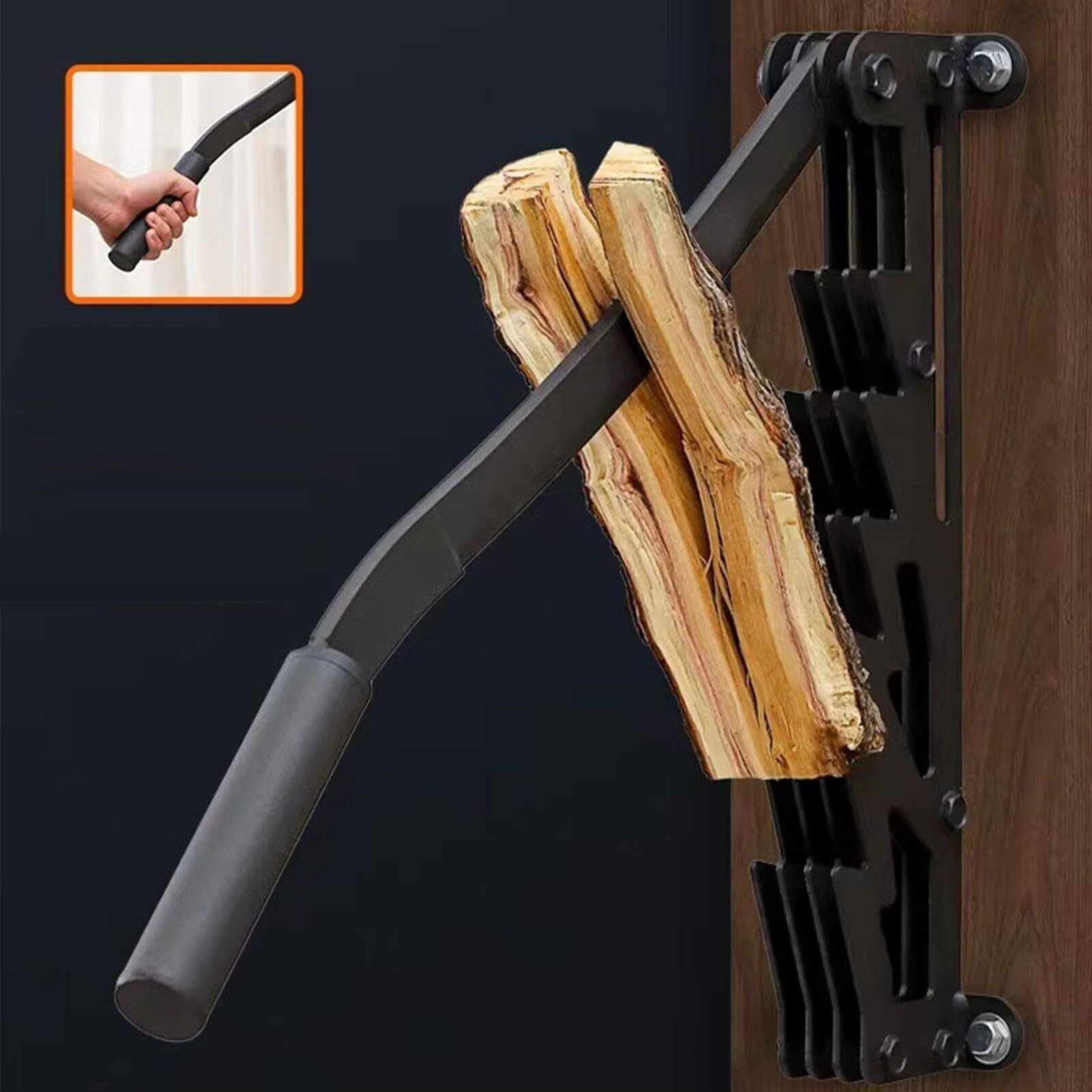 Partidor de leña de Alta Resistencia, Partidor de Madera montado en la Pared, Partidor de Madera Manual, Leña para Chimenea, Camping Familiar