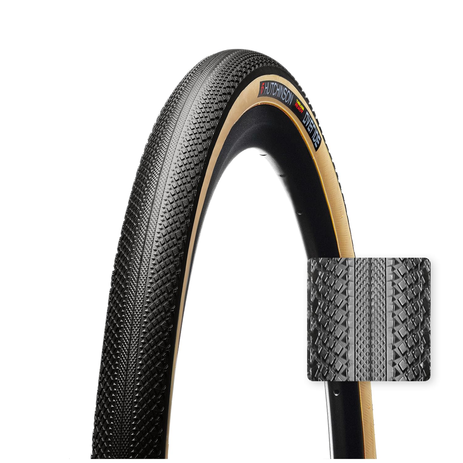 Hutchinson Overide Gravel Folding Tyre // 48-584 (27.5 x 1.8 inches) Tan Skin