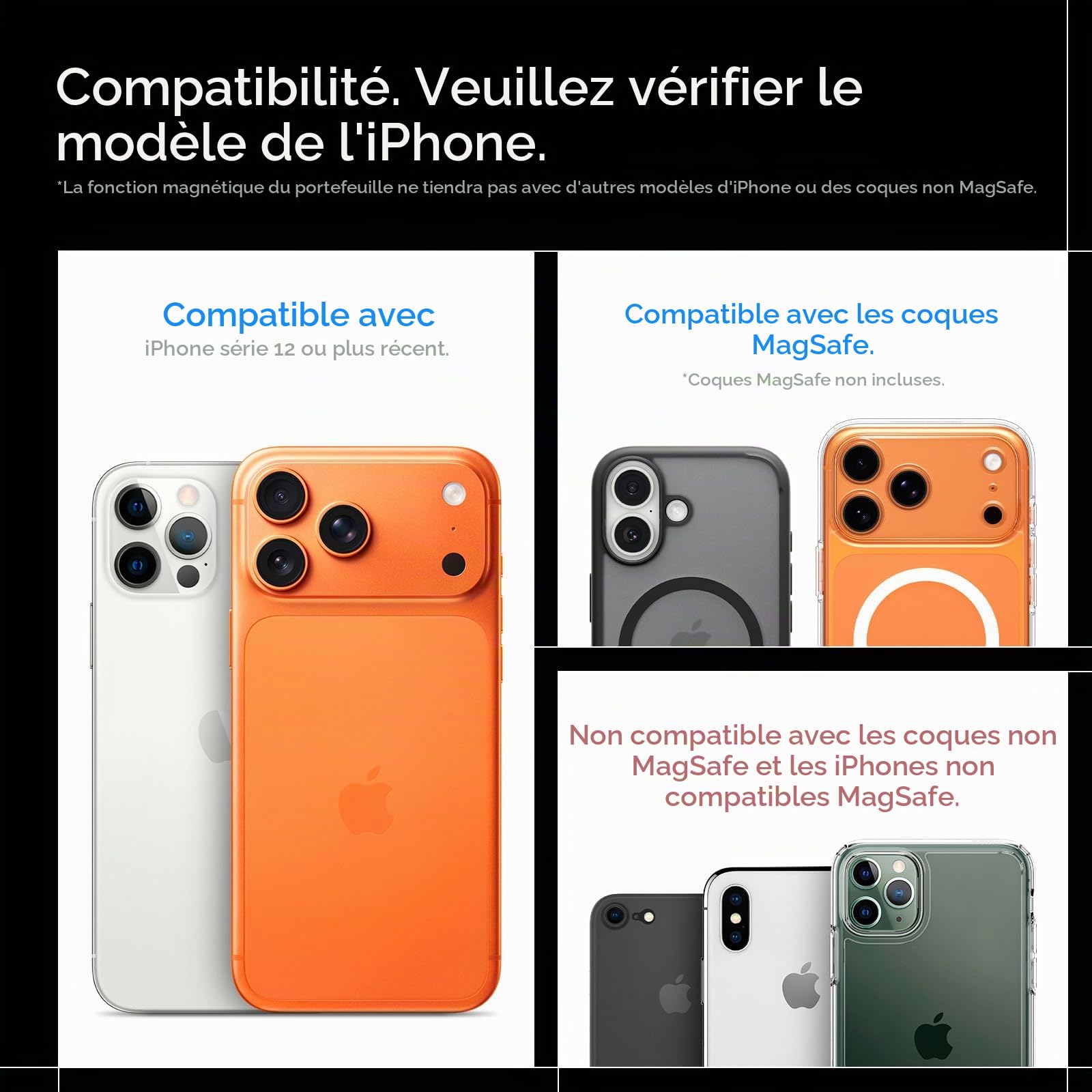 Spigen Tough Armor Pro MagFit Porte-Cartes pour MagSafe & Pixelsnap
