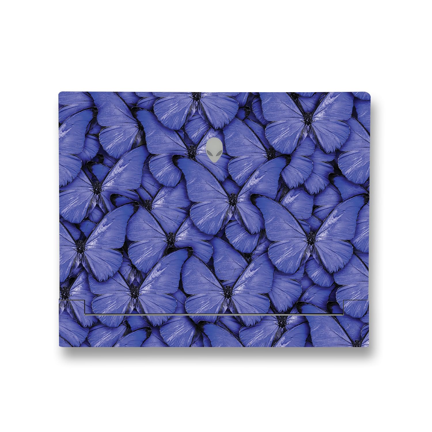 MightySkins Skin Compatible with Alienware X14 R2 (2023) Full Wrap Kit - Blue Butterflies | Protective, Durable, and Unique Vinyl Decal wrap Cover | Easy to Apply &amp; Change Styles | Made in The USA