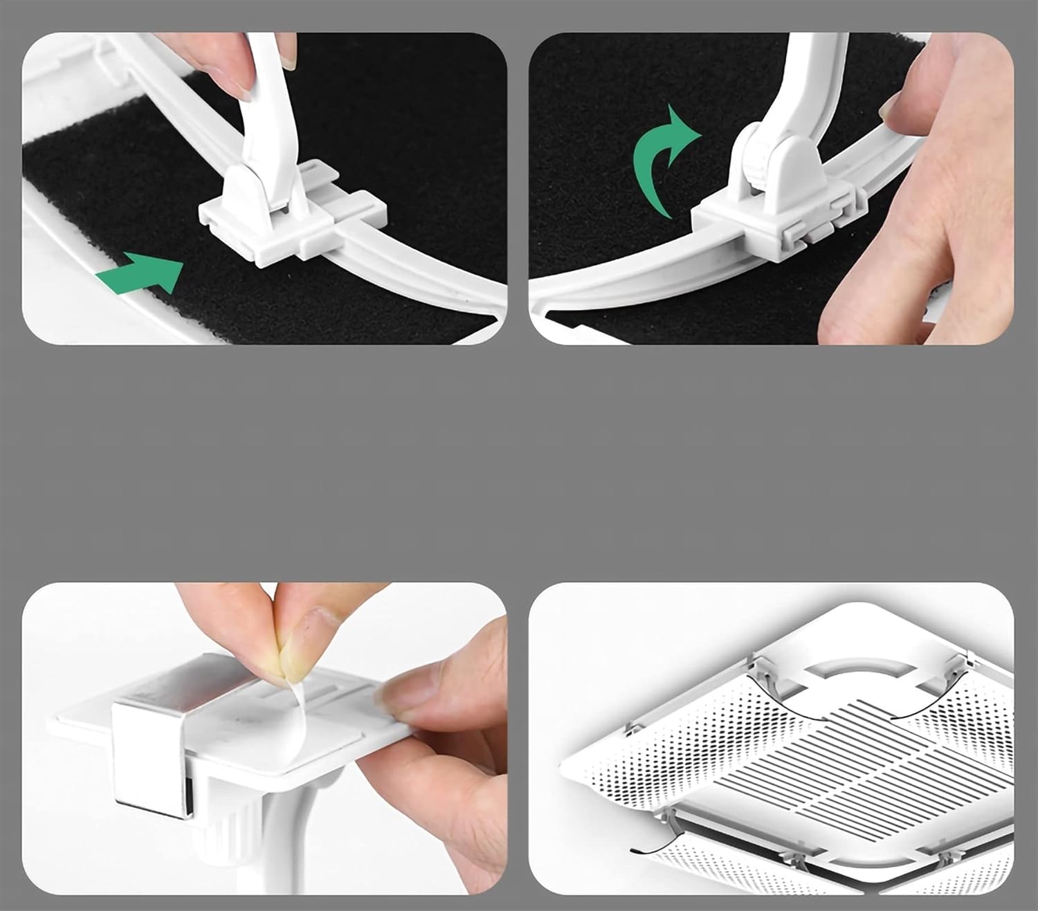 エアコン風向調整板 | 株式会社 イチネン TASCO エアコン 風向板 天井中央エアコン角調整可能な冷たい空気がまっすぐな軽量のプラスチックの簡単な取り付けを防止する (Color :