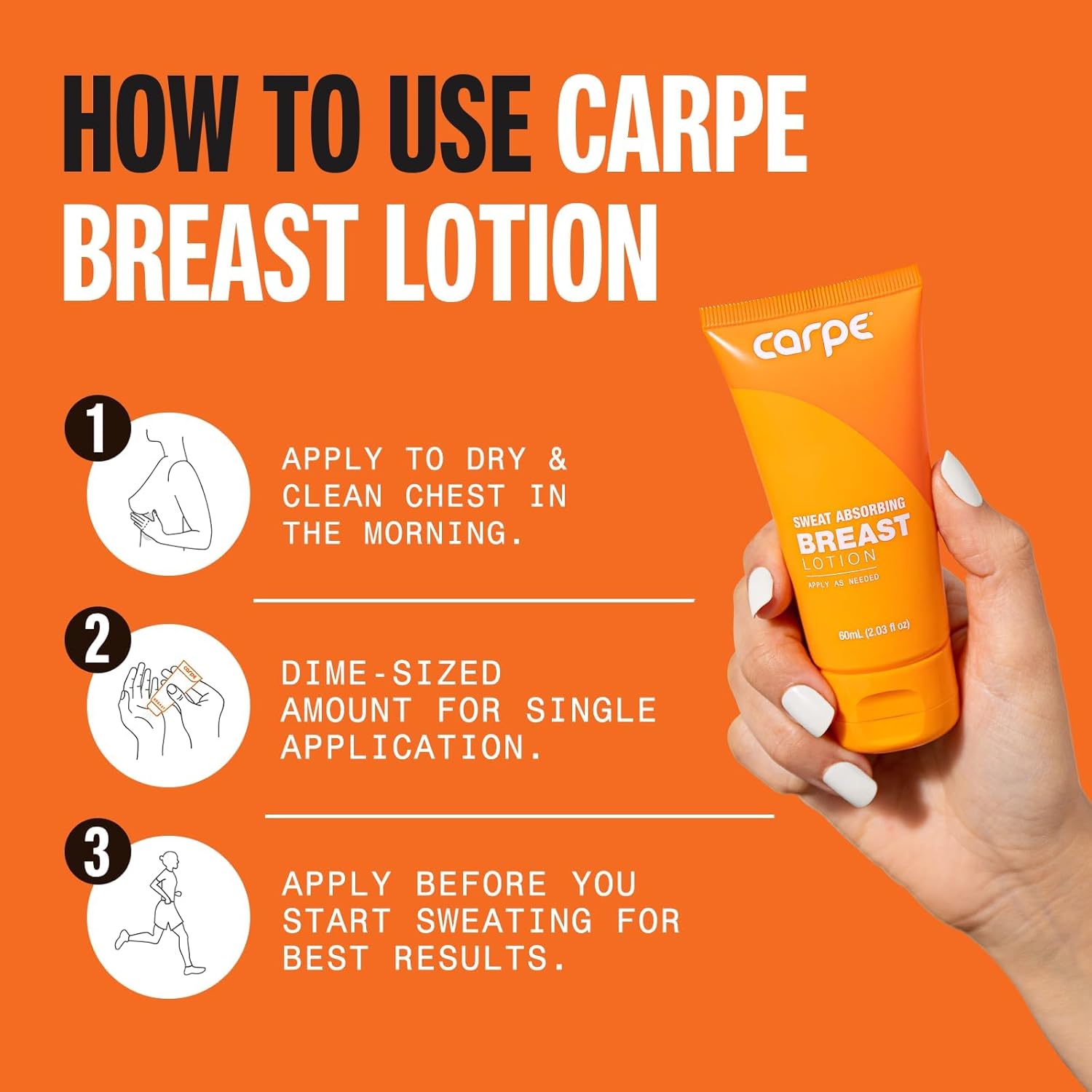 Carpe NoSweat Breast (Pack of 3) Helps Keep Your Breasts and Skin