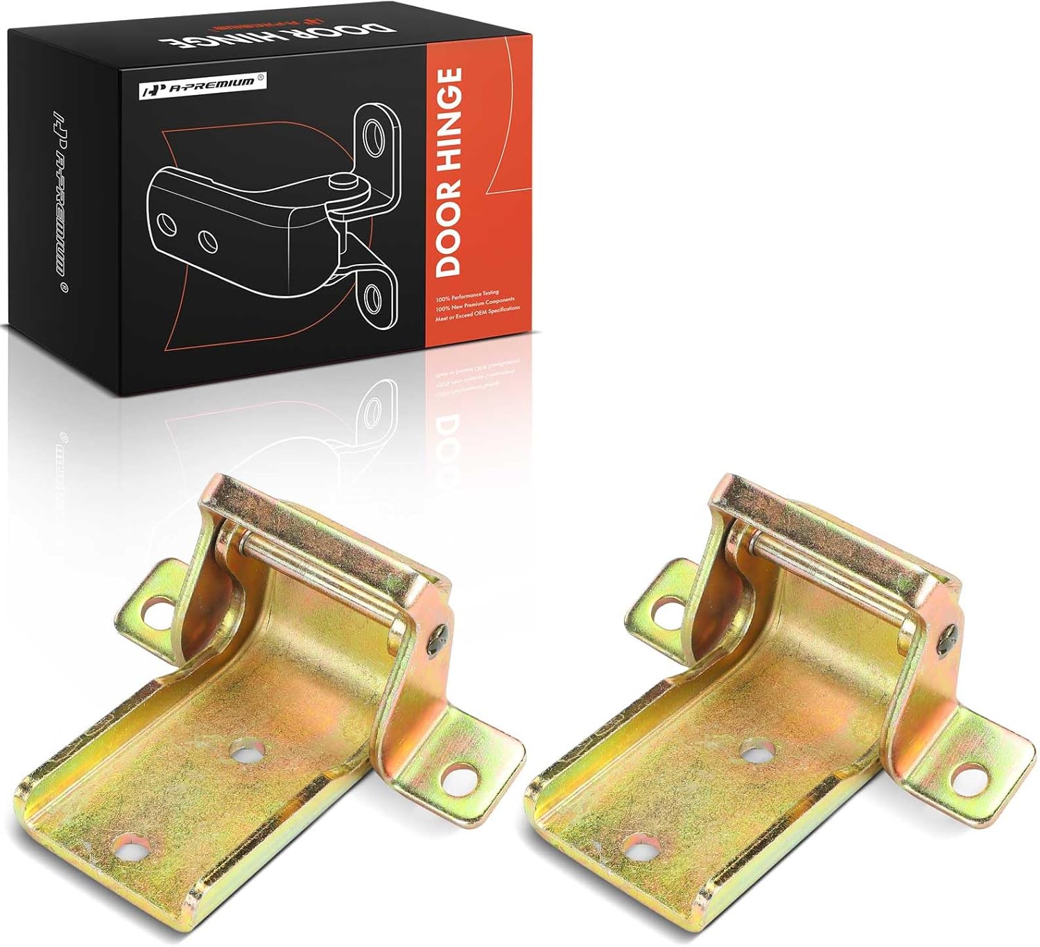 A-Premium Door Hinge Assembly Compatible with International Harvester 4700LPX 2002, 8500 8600 TerraStar 2010-2011, TerraStar 2010-2011, CXT 2005-2008, MXT 2007-2008, ProStar, RXT, Front Side, 2-PC Set