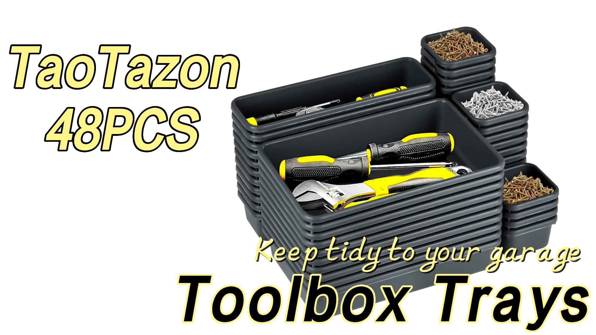 48PCS Tool Box Organizer Tray Divider, Toolbox Desk Drawer