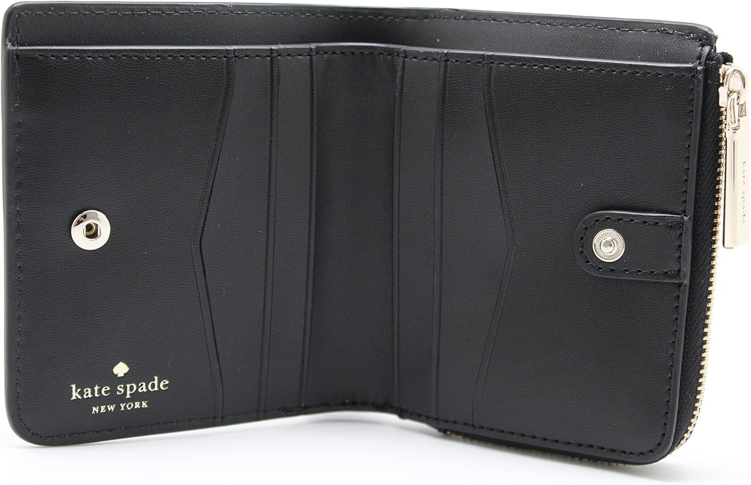 Kate Spade Staci Small L-Zip Bifold Wallet Black : Clothing, Shoes & Jewelry