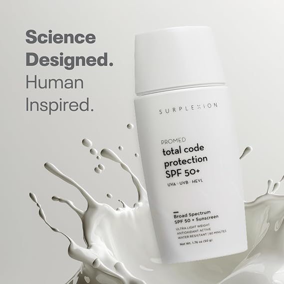 Total Code Protection SPF 50+, Broad Spectrum Sunscreen, Lightweight Non-Comedogenic Formula with Zinc Oxide, Niacinamide, Vitamin E