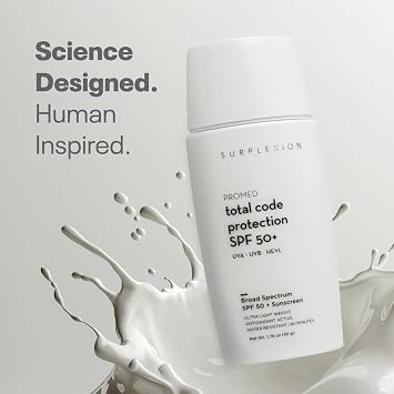 Total Code Protection SPF 50+, Broad Spectrum Sunscreen, Lightweight Non-Comedogenic Formula with Zinc Oxide, Niacinamide, Vitamin E