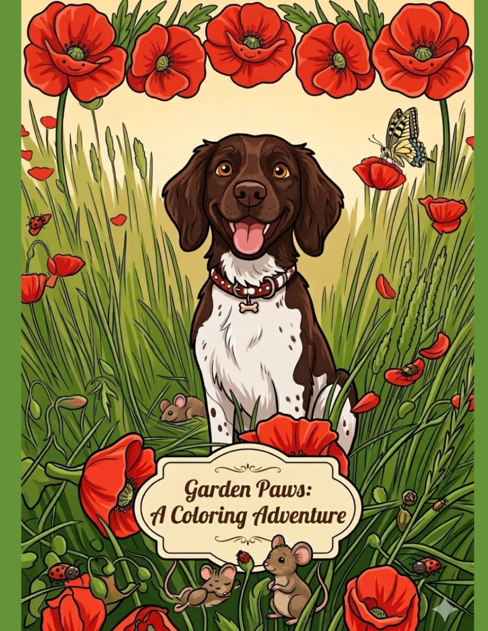 Garden Paws: A Coloring Adventure: Coloring Book