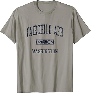 Fairchild AFB WA JN4 Vintage Athletic Blue Design T-Shirt
