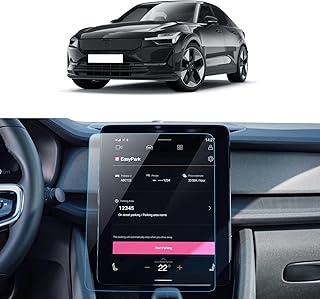 Car Screen Protector for 2024 2025 2023 2022 2021 Polestar 2(Single Motor/Dual Motor/BST edition 270) Accessories Infotainment Touchscreen Protector Film Tempered Glass HD Clear 11.2''