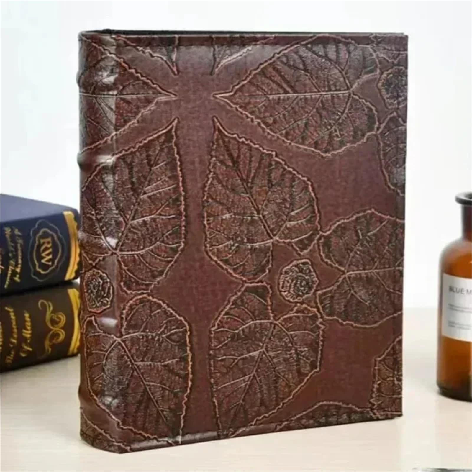 Álbum de fotos Álbum de fotos bolsillo 6 pulgadas, 4 x, 4R, con cubierta PU, estuche for guardar, regalo soldadura, libro autógrafos, carpeta tarjetas(Color-02)