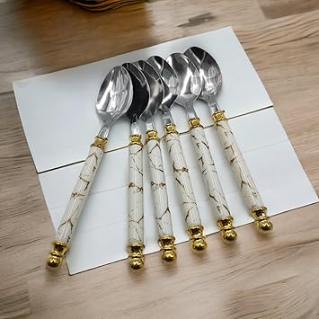 Stainless Steel Unique Spoon Set of 12