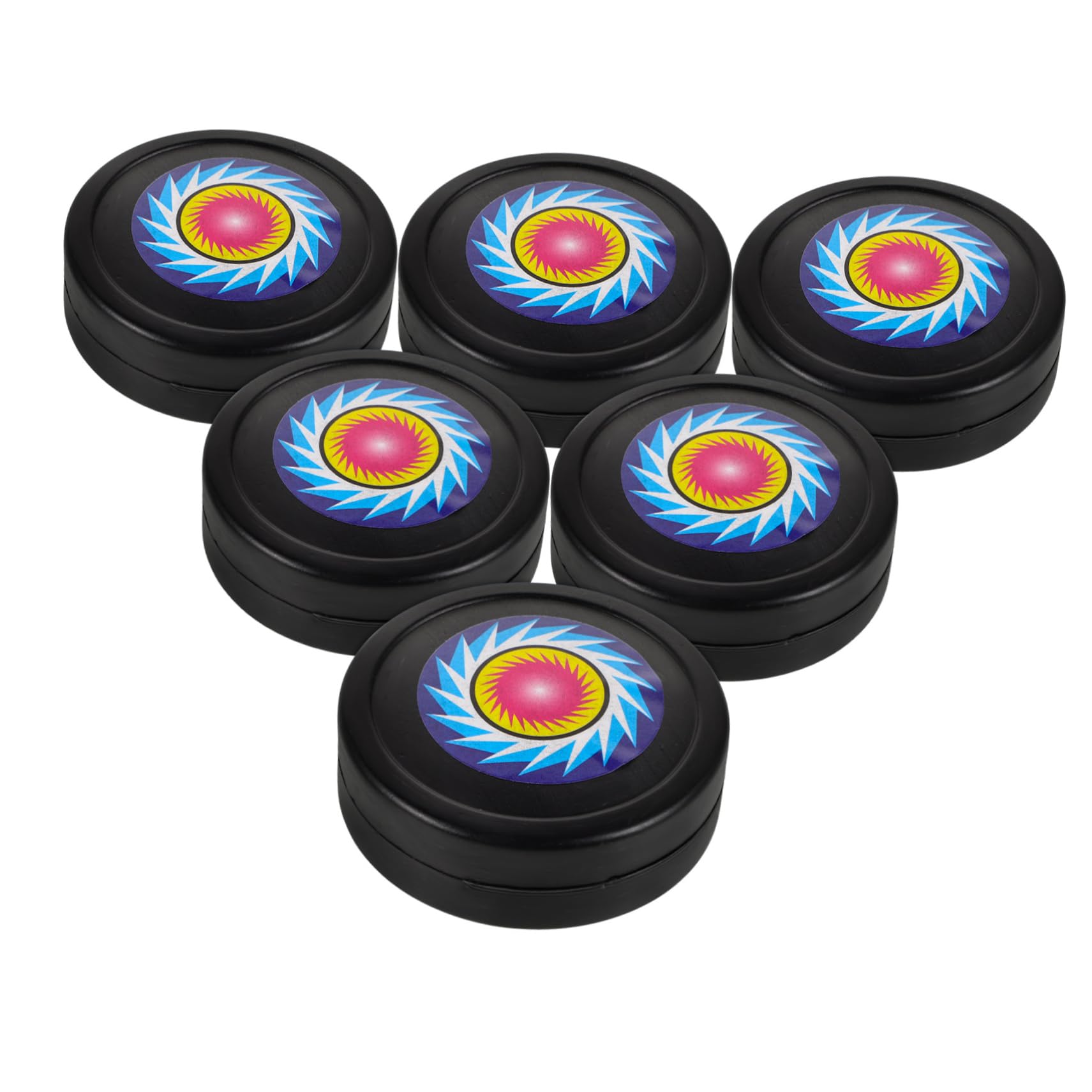 Anneome 6pcs Floor Hockey Training Balls for Adults Versatile Sports Toys for Skill Enhancement and Family Fun Durable Practice Black