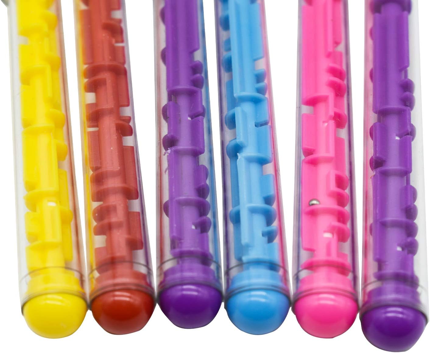 Maydahui 30PCS Maze Ballpoint Pen Novelty Puzzle Pens Blue Ink with Built in Ball Stress Relief for School Office Stationery Supplies (Pack of 2)