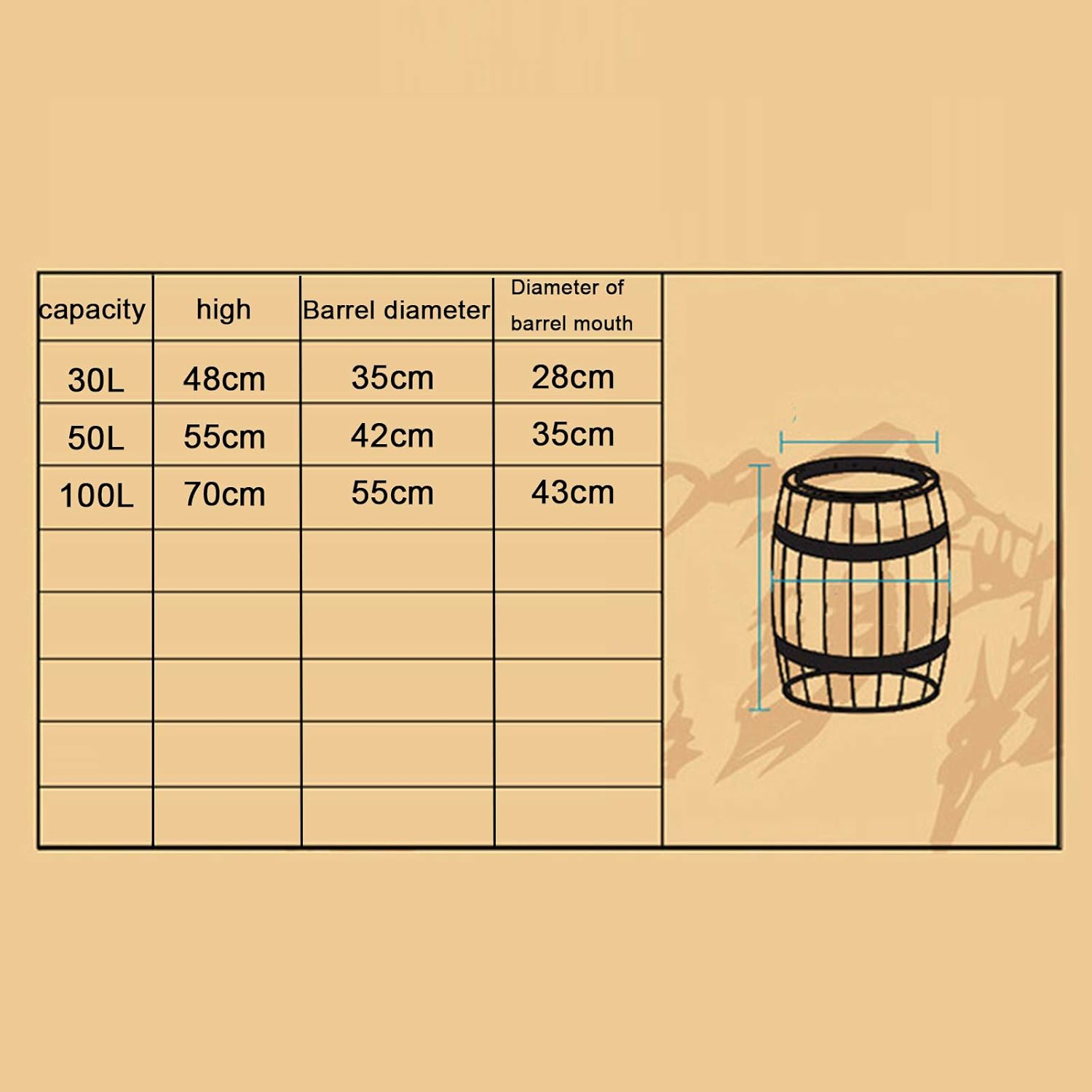 Oak Barrel Wine Cabinet with Locking Door - Decorative Beer Barrel Display - Solid Wood Storage for Wine Cellar Decoration