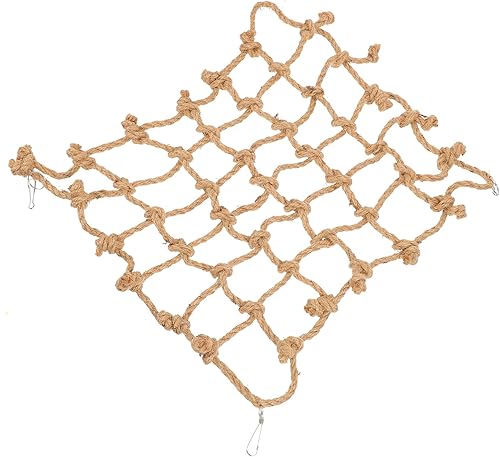 Balacoo Loro red de escalada hámster juguete hámster masticar juguetes loro columpio colgante juguete hamaca colgante perca pájaro escalada red