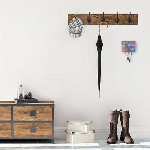 Miniatura 2 de Caroline's Treasures 8871TH68 Flamingo Six Senses - Soporte para correa o llavero, ganchos de pared, ganchos para llaves, soporte para colgar