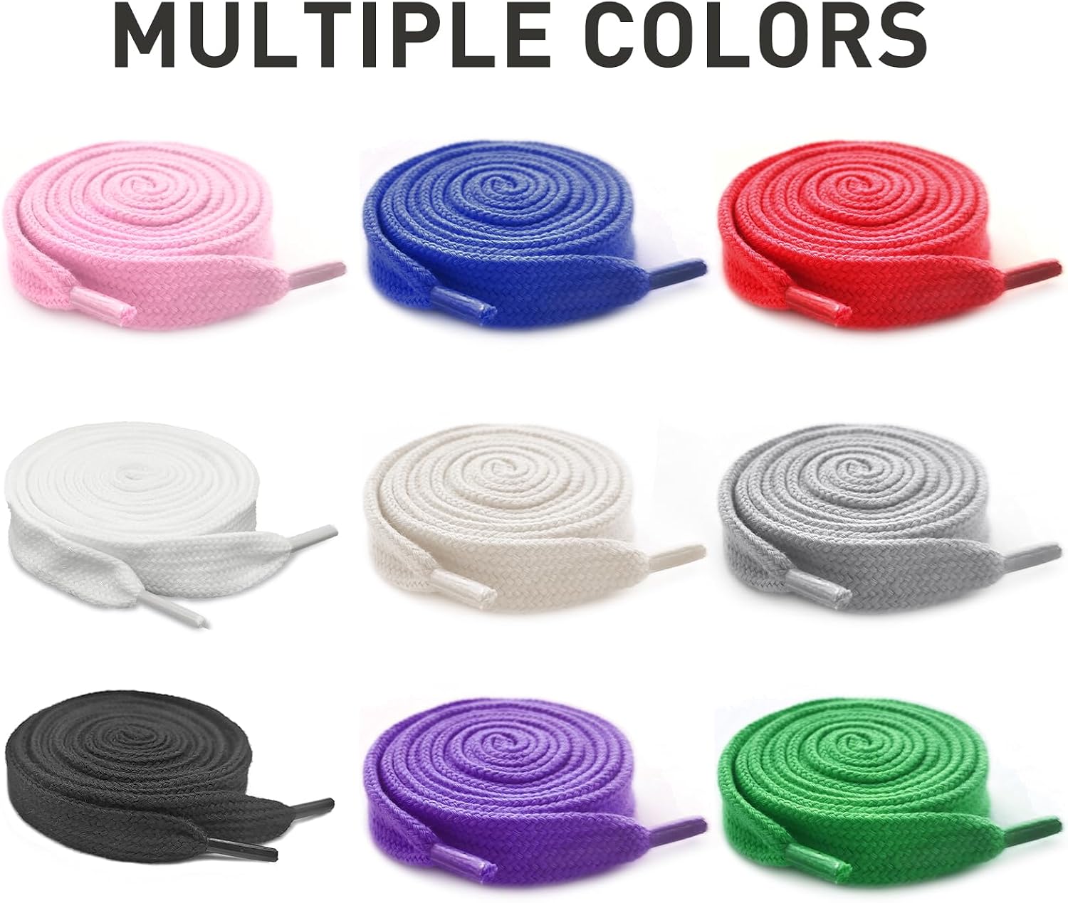 UamGlsob 15MM Cotton Fat Shoe Laces for Sneakers, 5/8" Wide Flat Thick Chunky Jumbo Athletic Shoelaces Replacement Strings