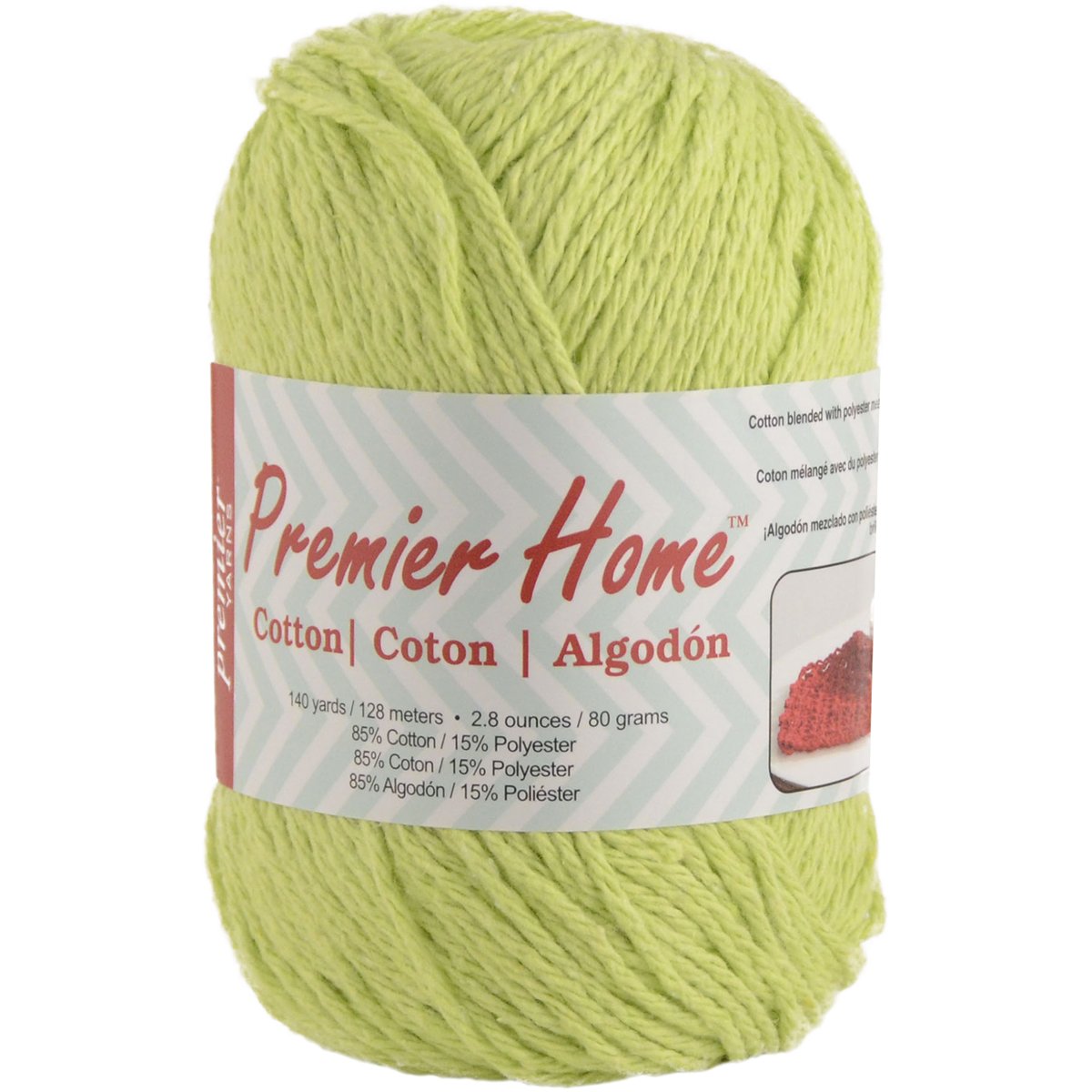 Premier Yarns Lime Green Solid Home Cotton Yarn,