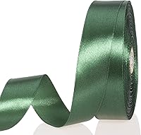 Vista 66 de Cinta de satén sólida de 1 pulgada de oro champagne, 50 yardas de cinta de tela para manualidades, envoltura de regalos, ramos florales, decoración