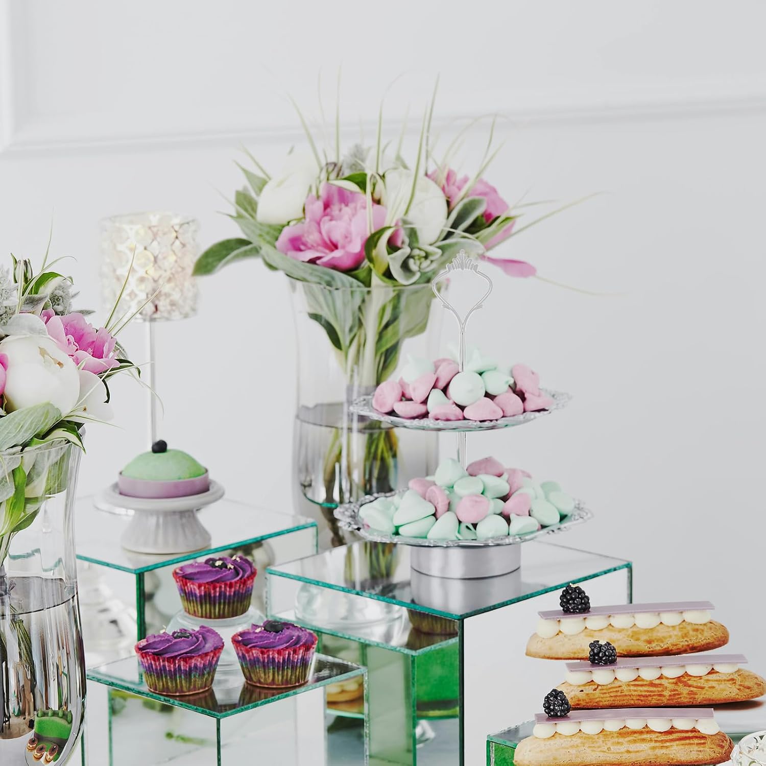 3-Tier European Style Cake Stand Hardware with Handle