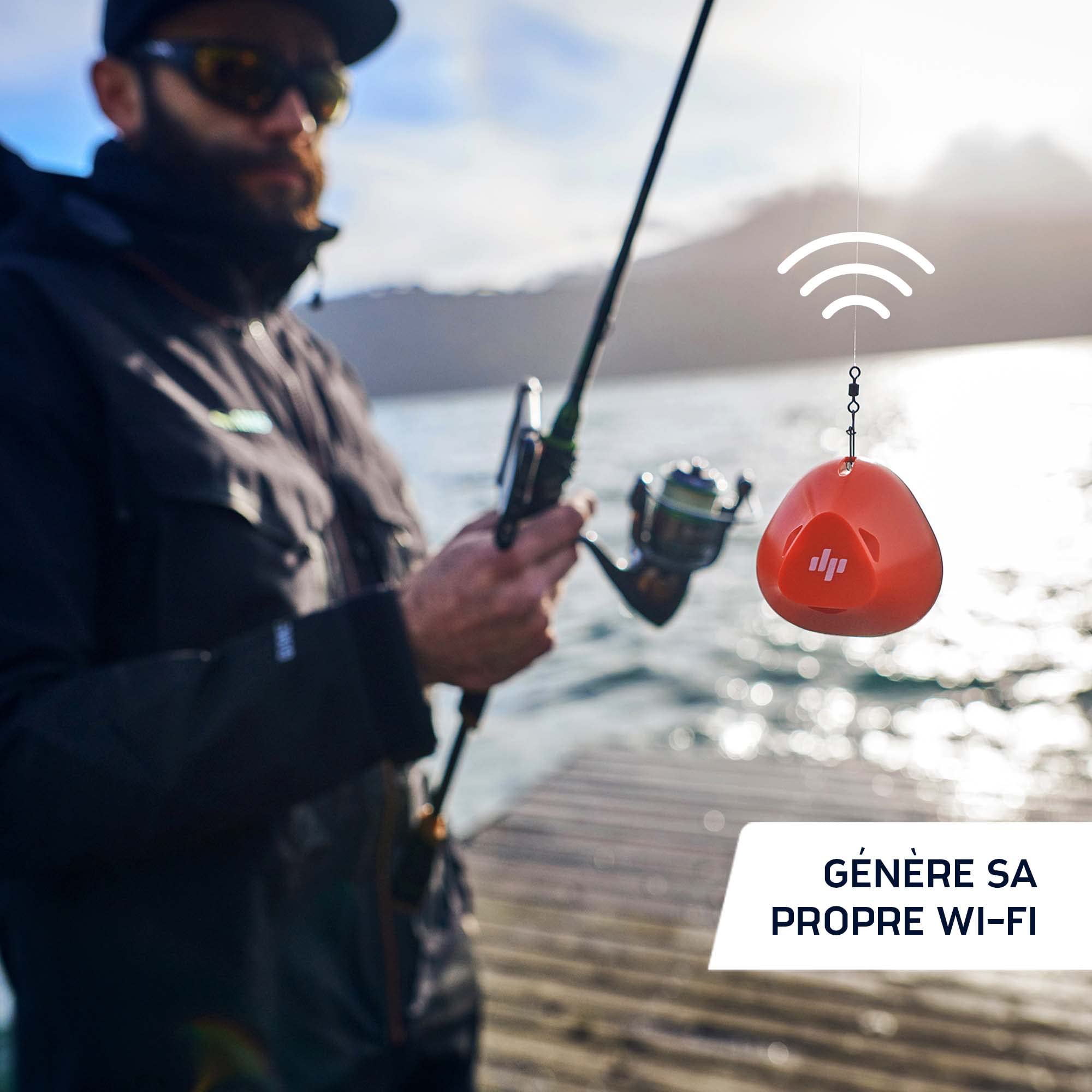Deeper START Sondeur de Pêche, Détecteur de Poissons et Profondeur Portable, Sans Fil, Pour la Pêche, Fonctionne Avec Téléphones Portables (App Gratuite)
