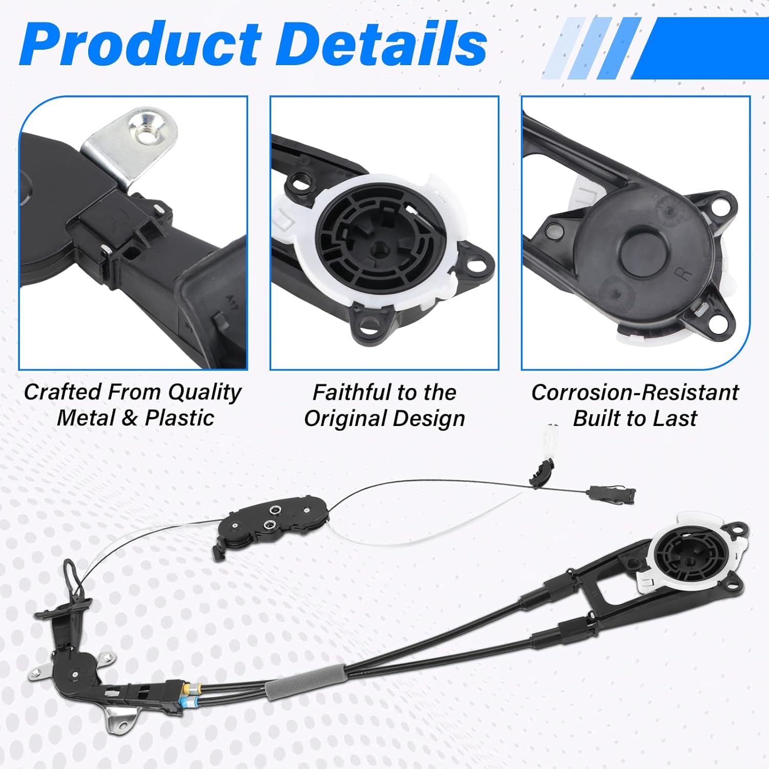 Right Sliding Door Cable, Fit for 2011 2012 2013 2014 2015 2016 2017 2018 2019 2020 Toyota Sienna 2.7L 3.5L, Toyota Sienna Sliding Door Cable Without Motor Replace 85015-08010 85015-08011