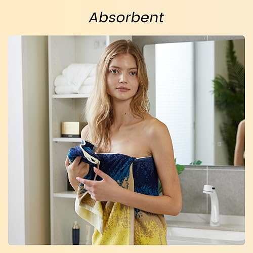 Vista 93 de SEMAXE - Juego de toallas de baño grises, 2 toallas de baño, 2 toallas de mano, 4 toallas faciales, toalla 100% algodón para baño, toalla suave