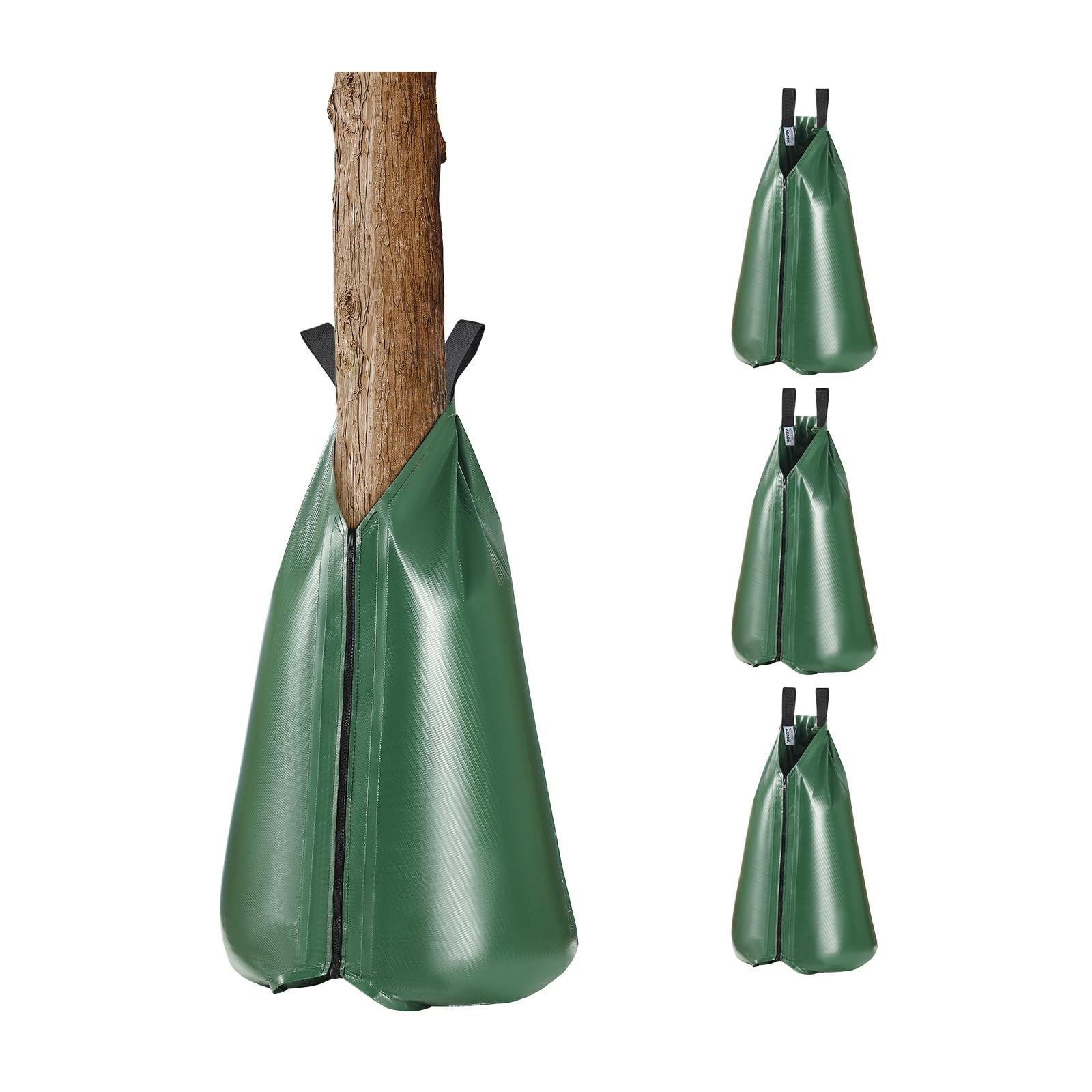 VEVOR 4 PCS Bolsa de Riego de 75,7 L para Árboles Nuevos, Bolsas de Riego por Goteo para Árboles Rellenables de Liberación Lenta de 5 a 9 Horas con Cremallera para Apuntar a las Raíces Profundas
