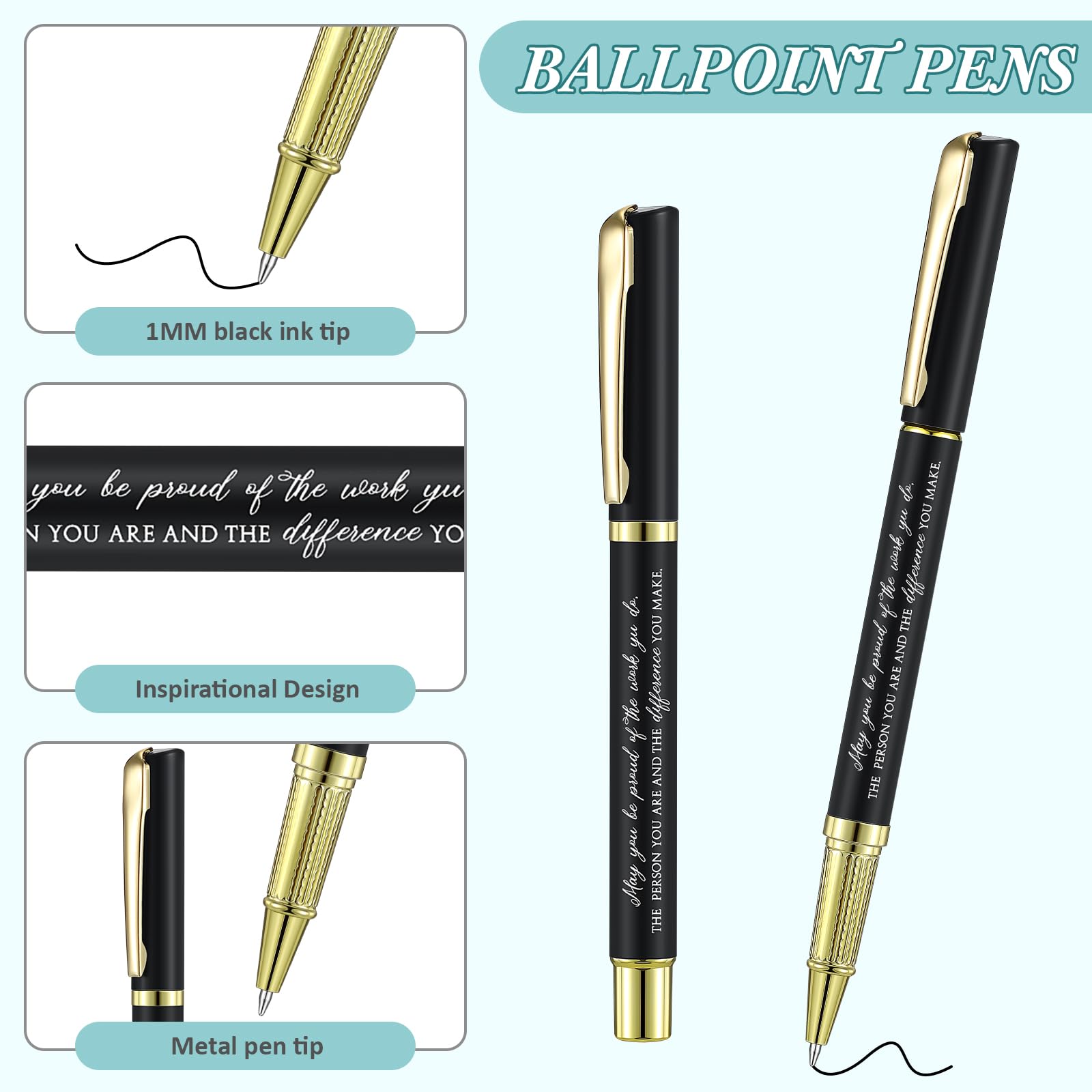 Sinmoe Inspirational Leather Notebook and Pen Set - Image 4