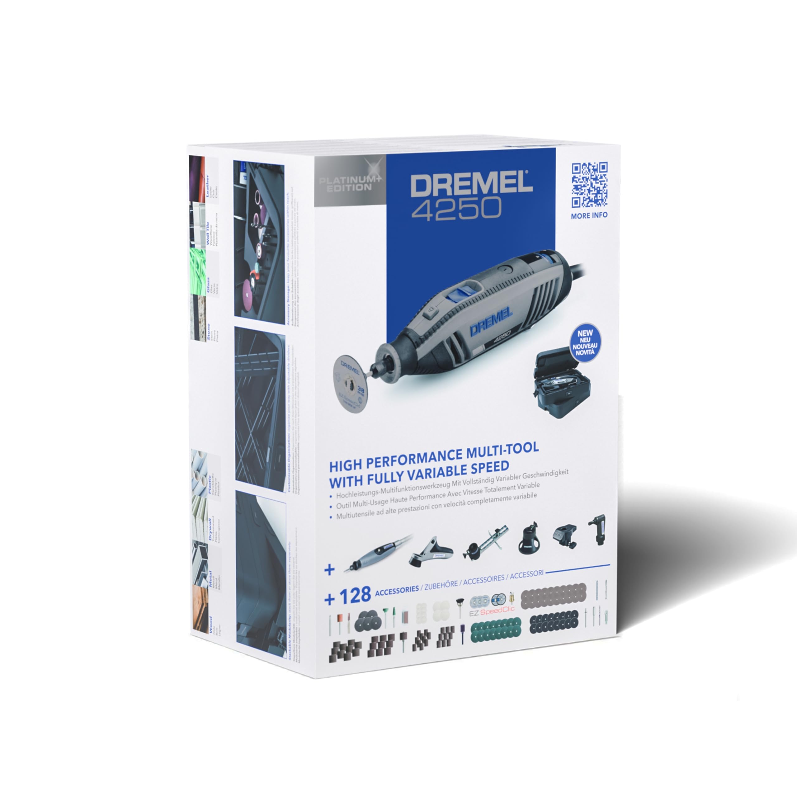 Dremel 4250 Utensile Rotante 175W Multiutensile Velocità Variabile 5000-35000 giri/min 128 accessori 1 valigetta