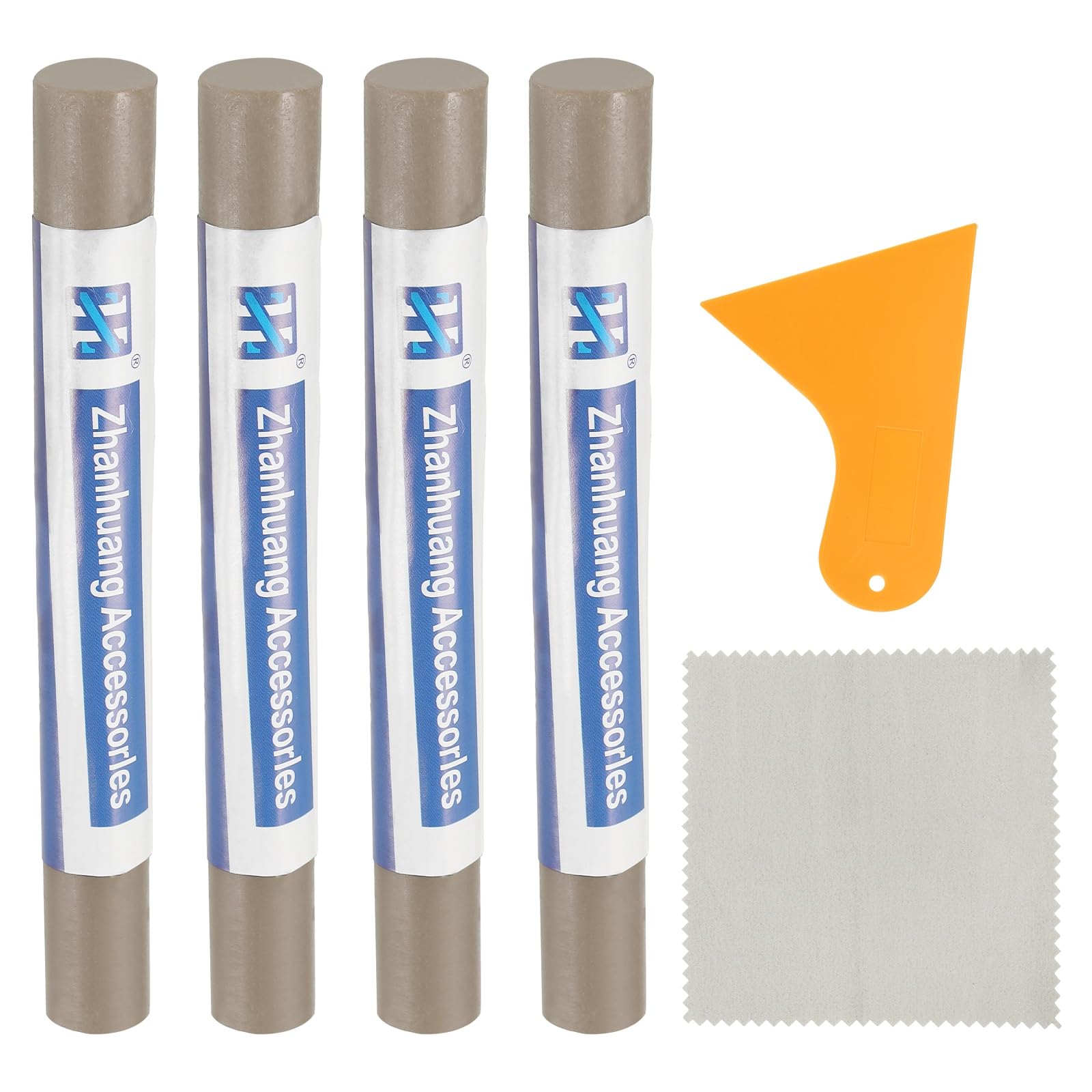 sourcing map 4Pcs Wood Filler Sticks, Wax Touch Up Furniture Repair Crayon