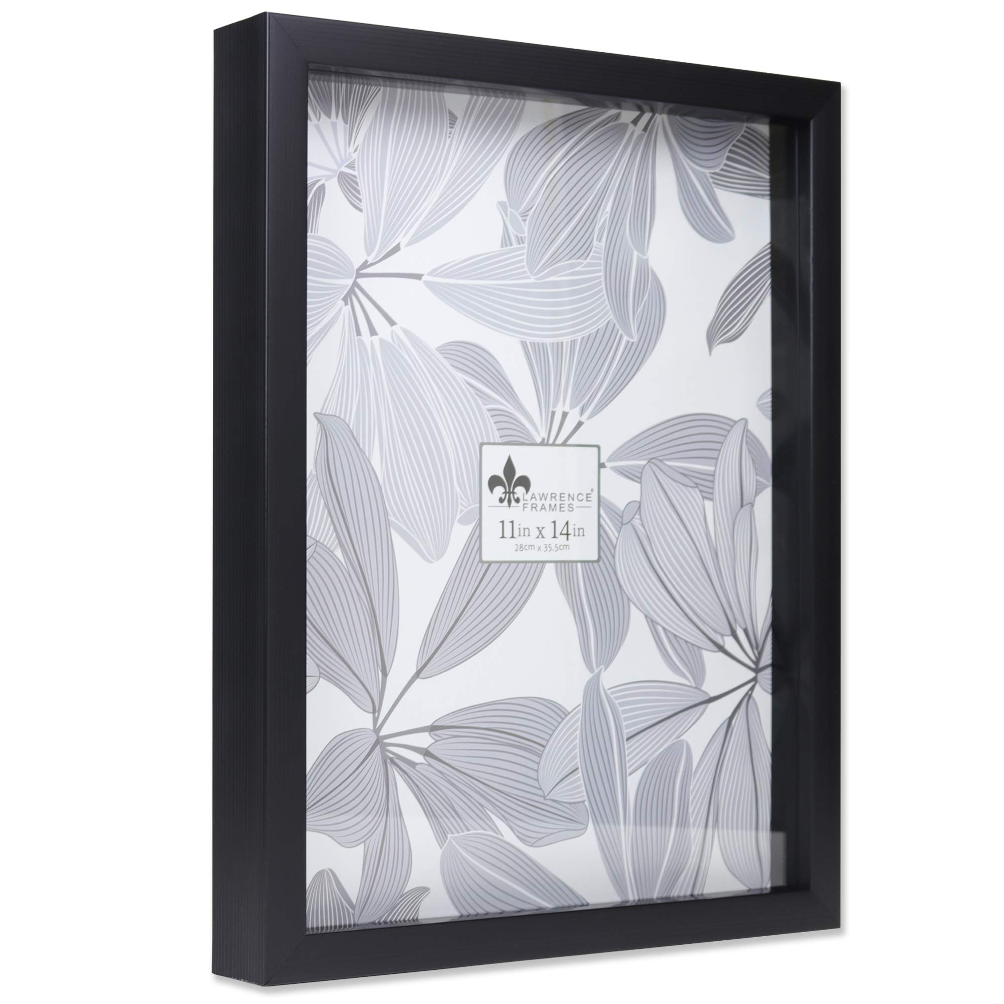 Lawrence Frames 785011 Shadow Box Frame, 11x14, Black