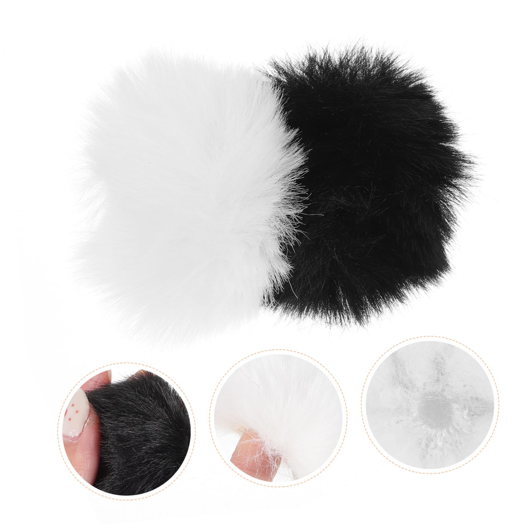 TOYANDONA 30pièces Bonnette Microphone Furry Anti-vent Couverture Extérieure Pour Enregistrement Et Streaming Direct Et Idéale Pour Éviter Le Bruit Du Vent